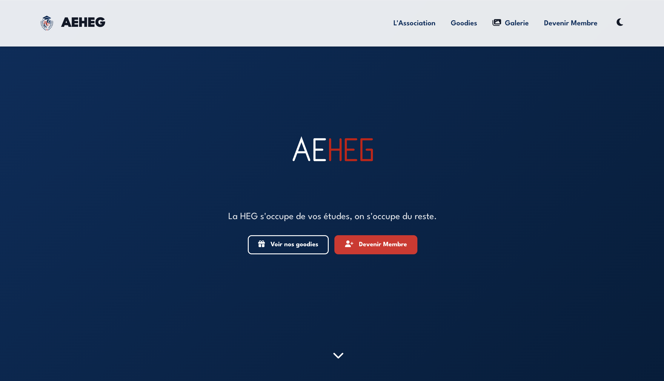 Site web de l'Association Étudiante AEHEG